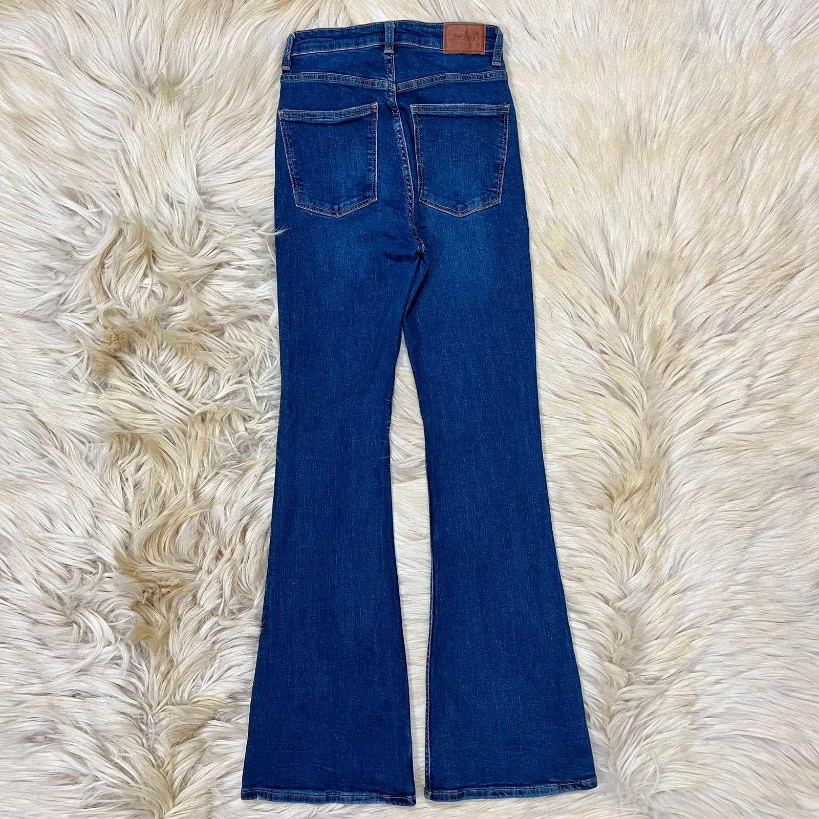 Rebel Blue Denim Flared Jeans