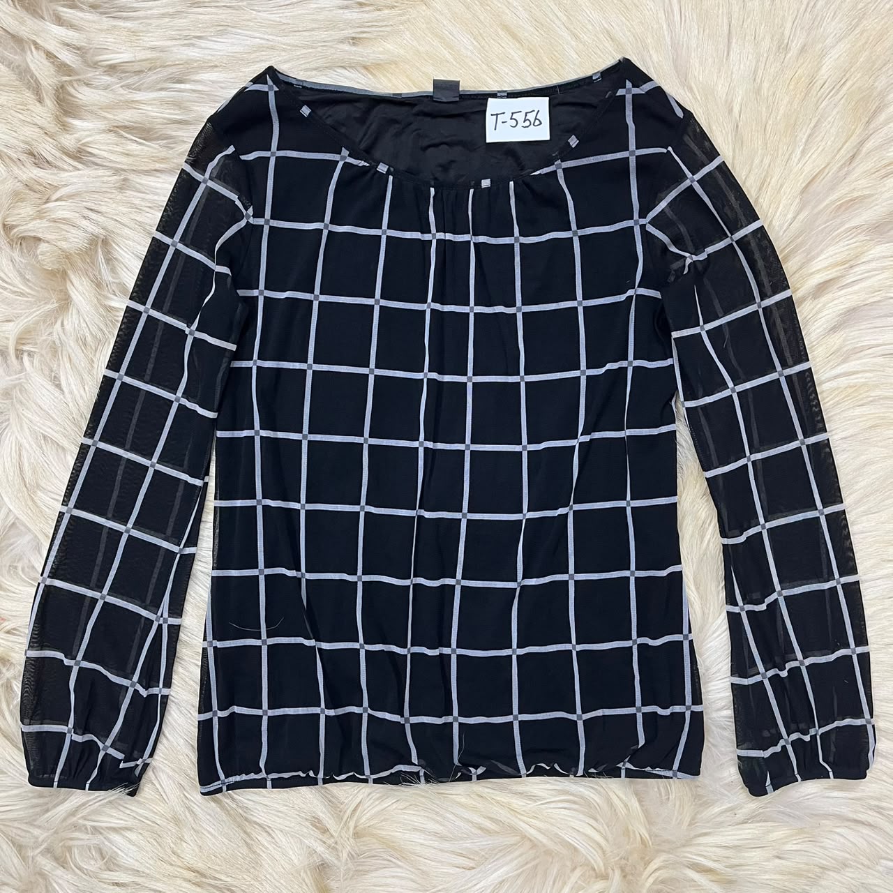 Geometric Black Top
