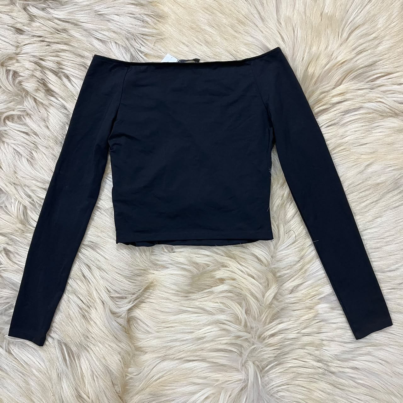 Cross Black Full Sleeves Top
