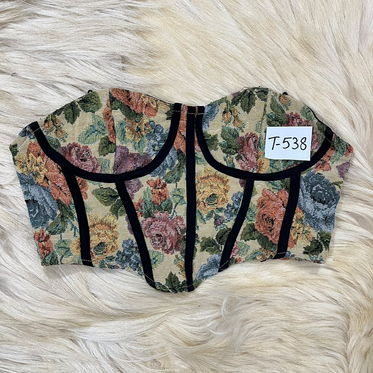 Formal Floral Corset Top