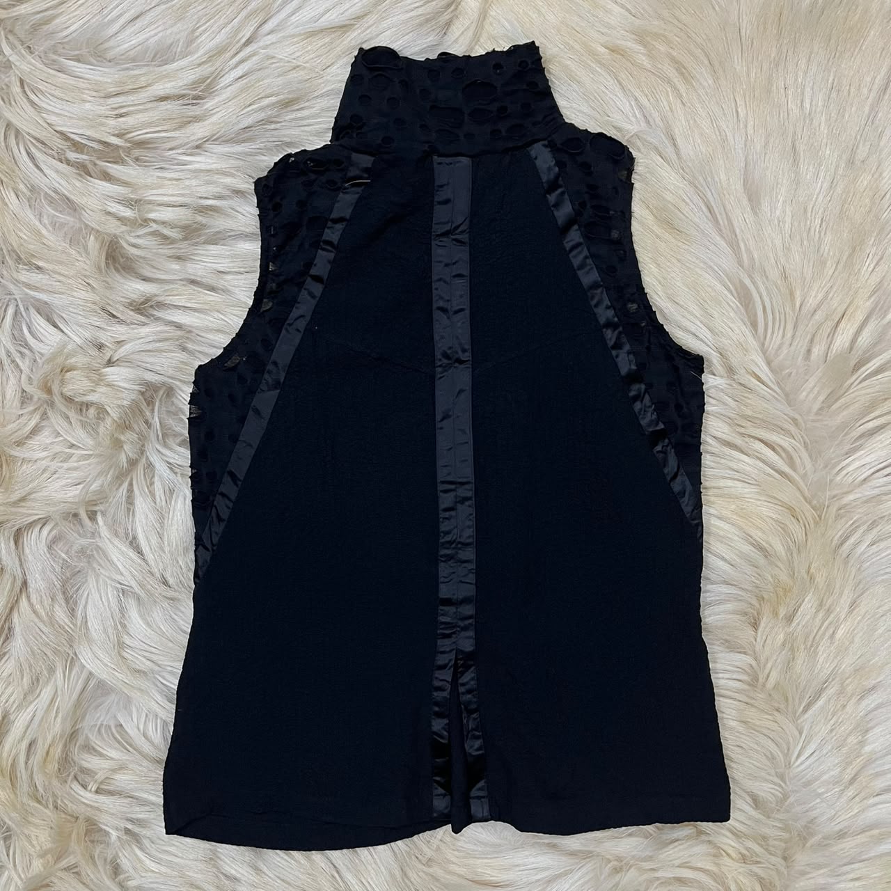 Noir High Neck Tank Top