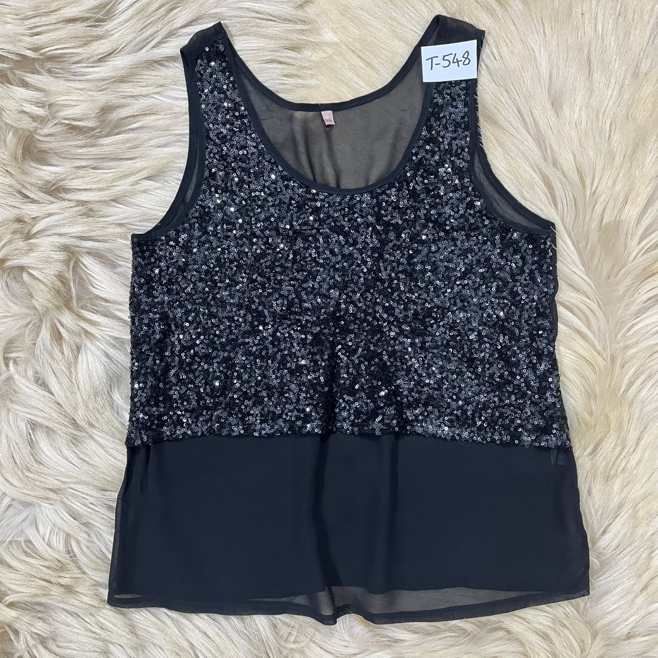 Glitter Black Top