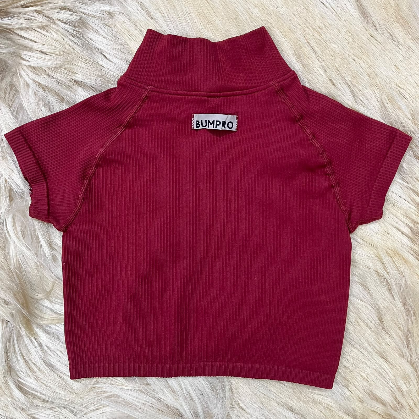 Maroon Crop Top