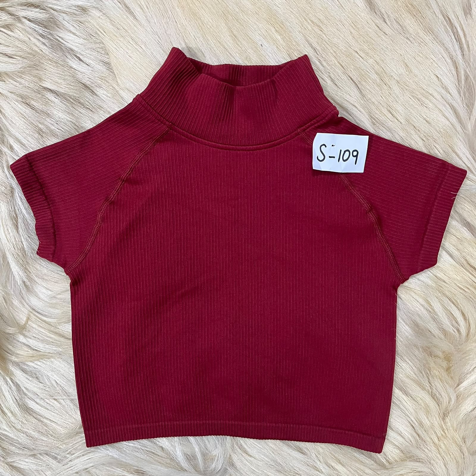 Maroon Crop Top
