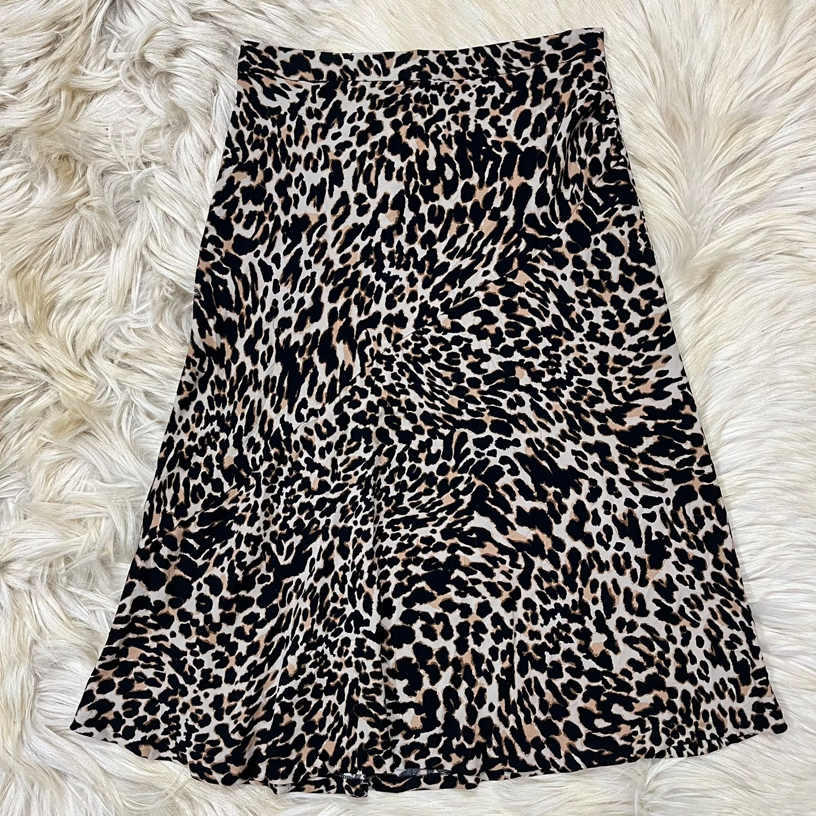Cheetah Print Long Skirt