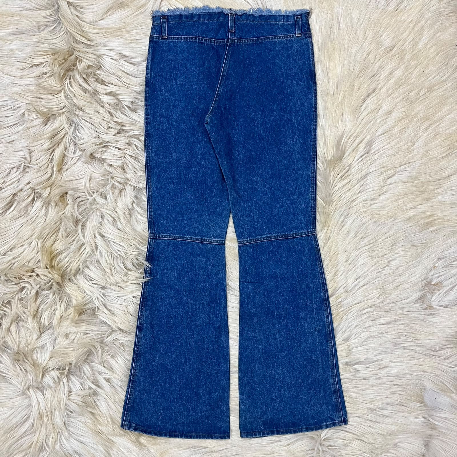 Retro Blue Flared Jeans