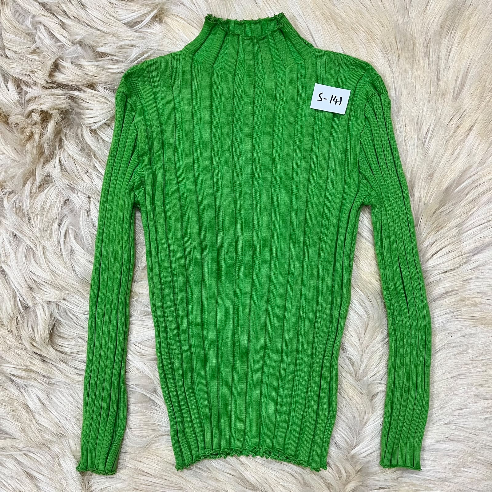 Green Ribbed Sweater