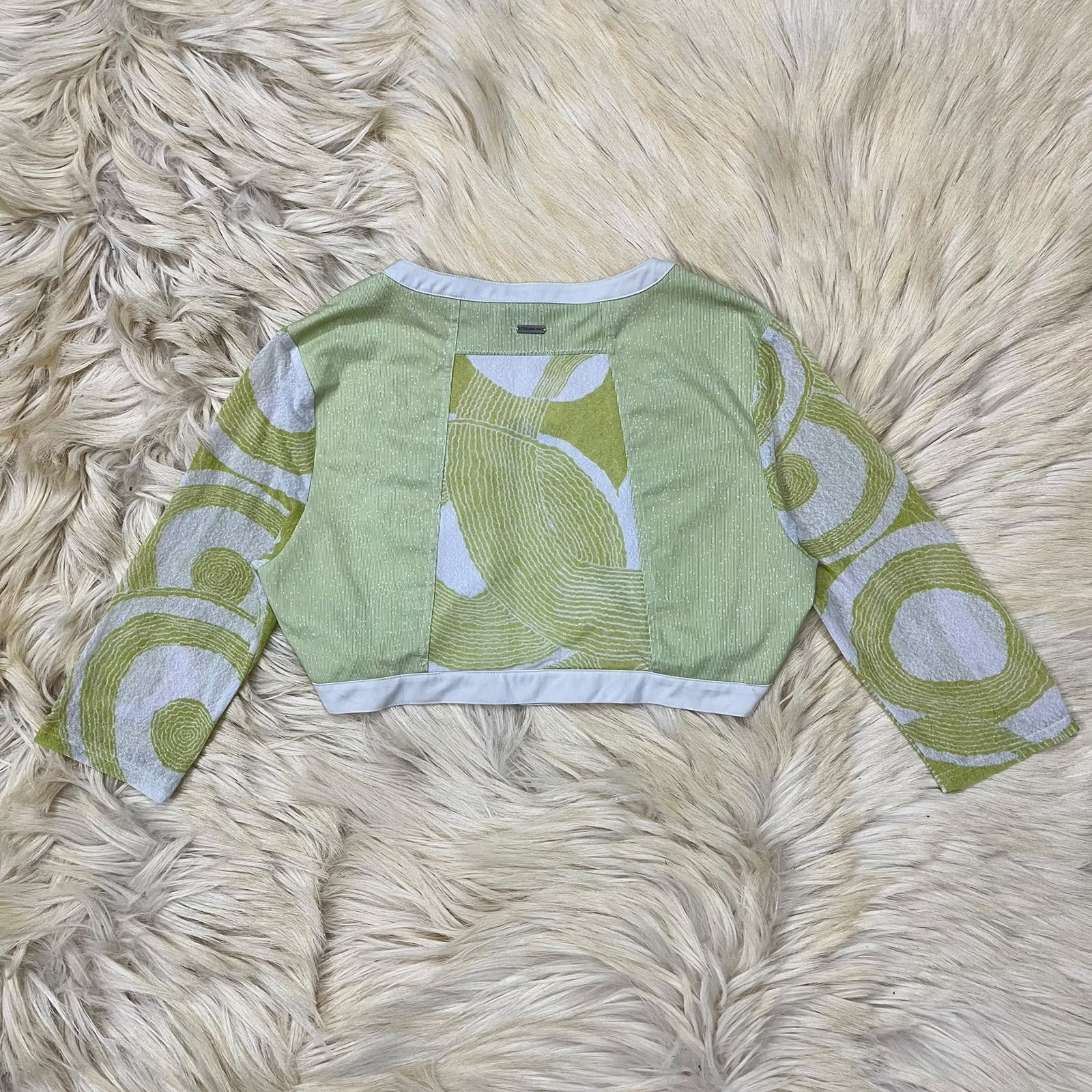 Statement Crop Zip Top