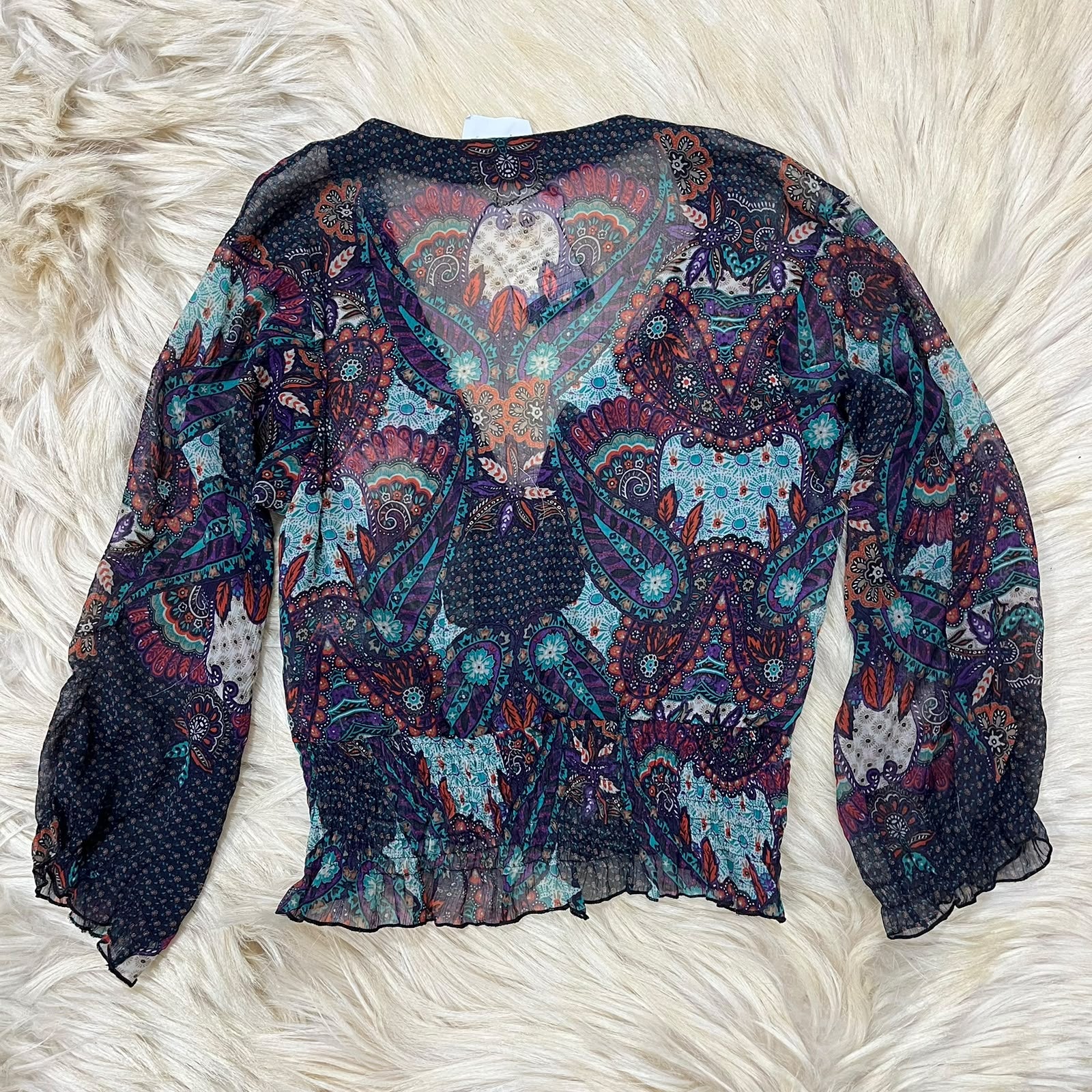 Printed Chiffon Top