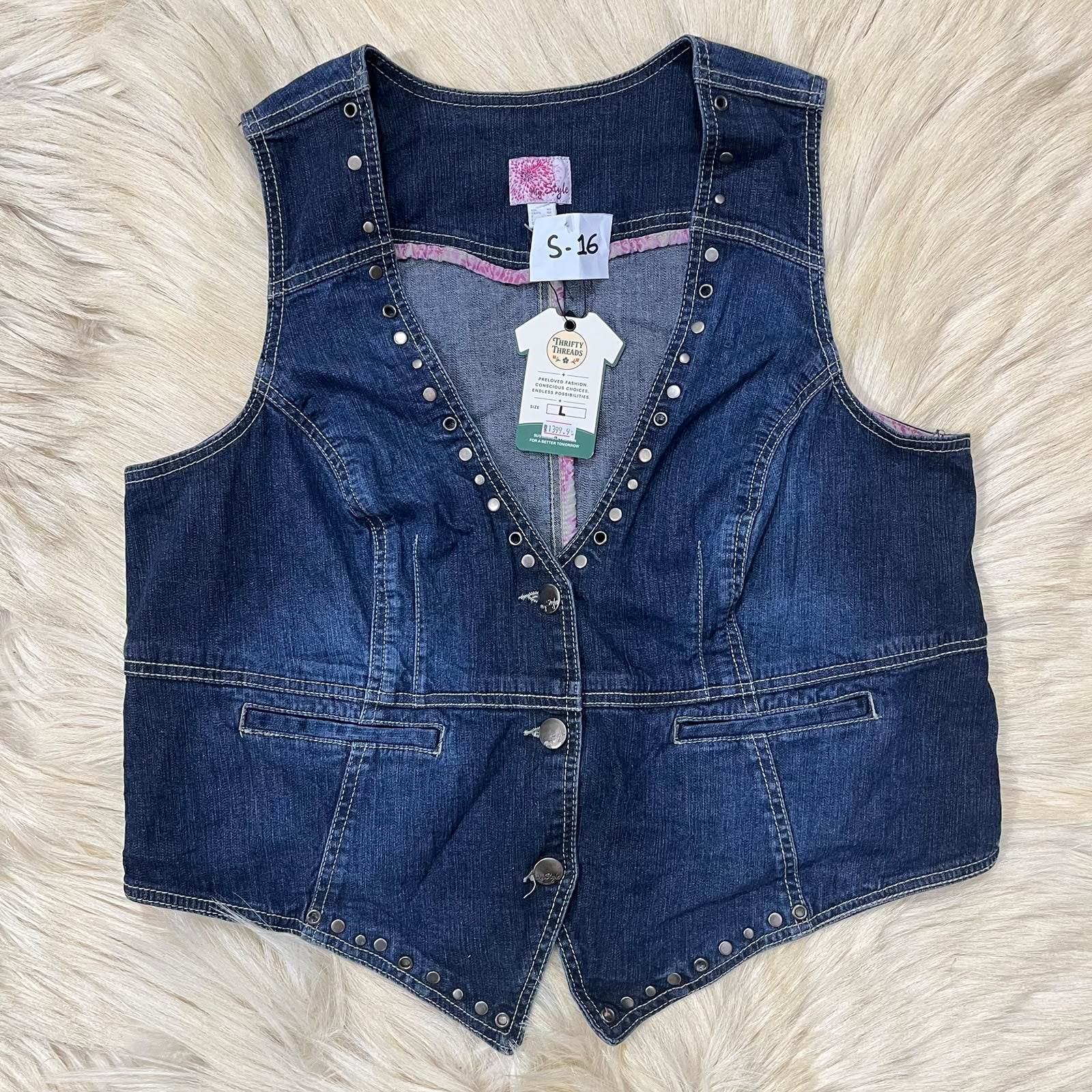 Indigo Waist Coat