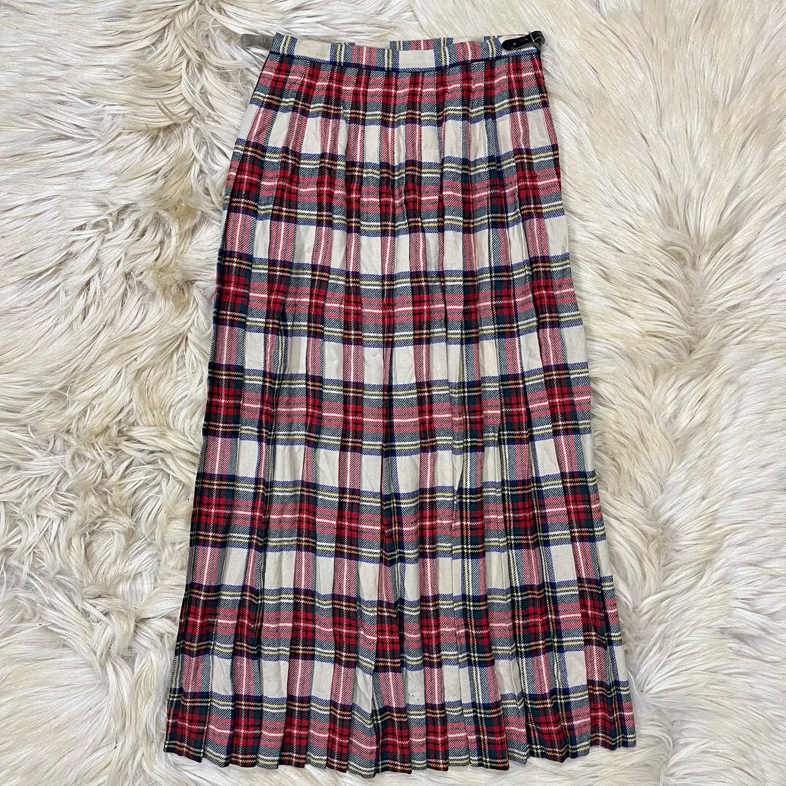 Winter Checkered Skirt