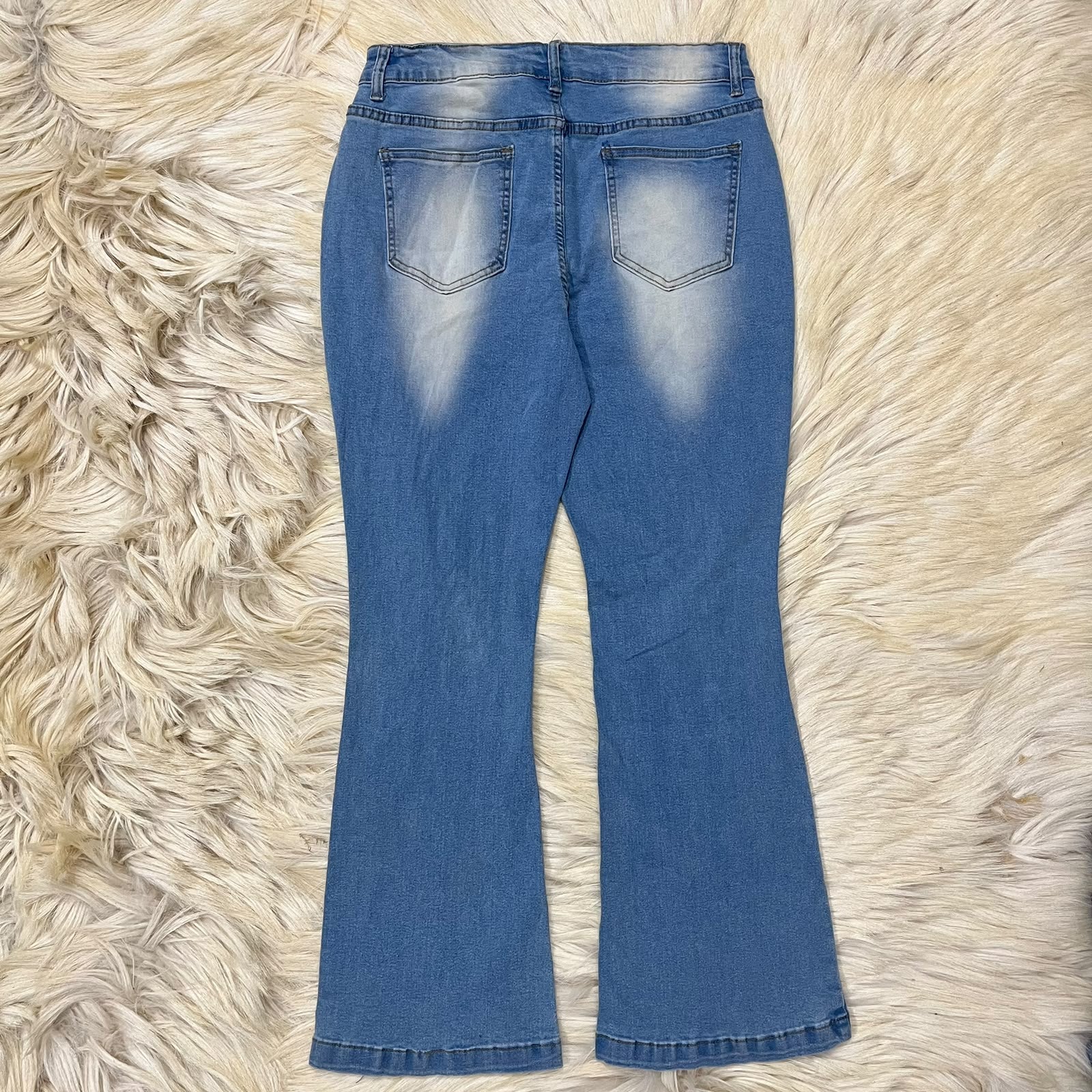 Light Blue Ribbed Jeans