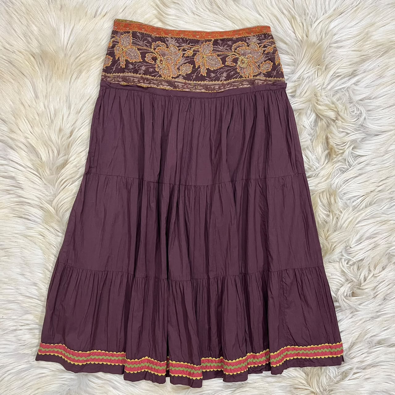 Embellished Cotton Skirt