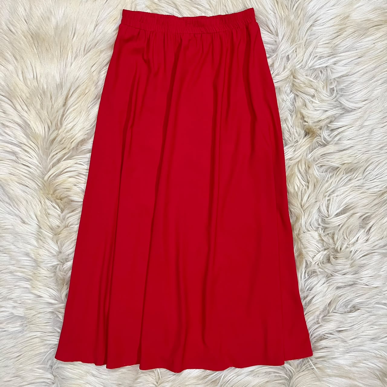 Red Long Skirt