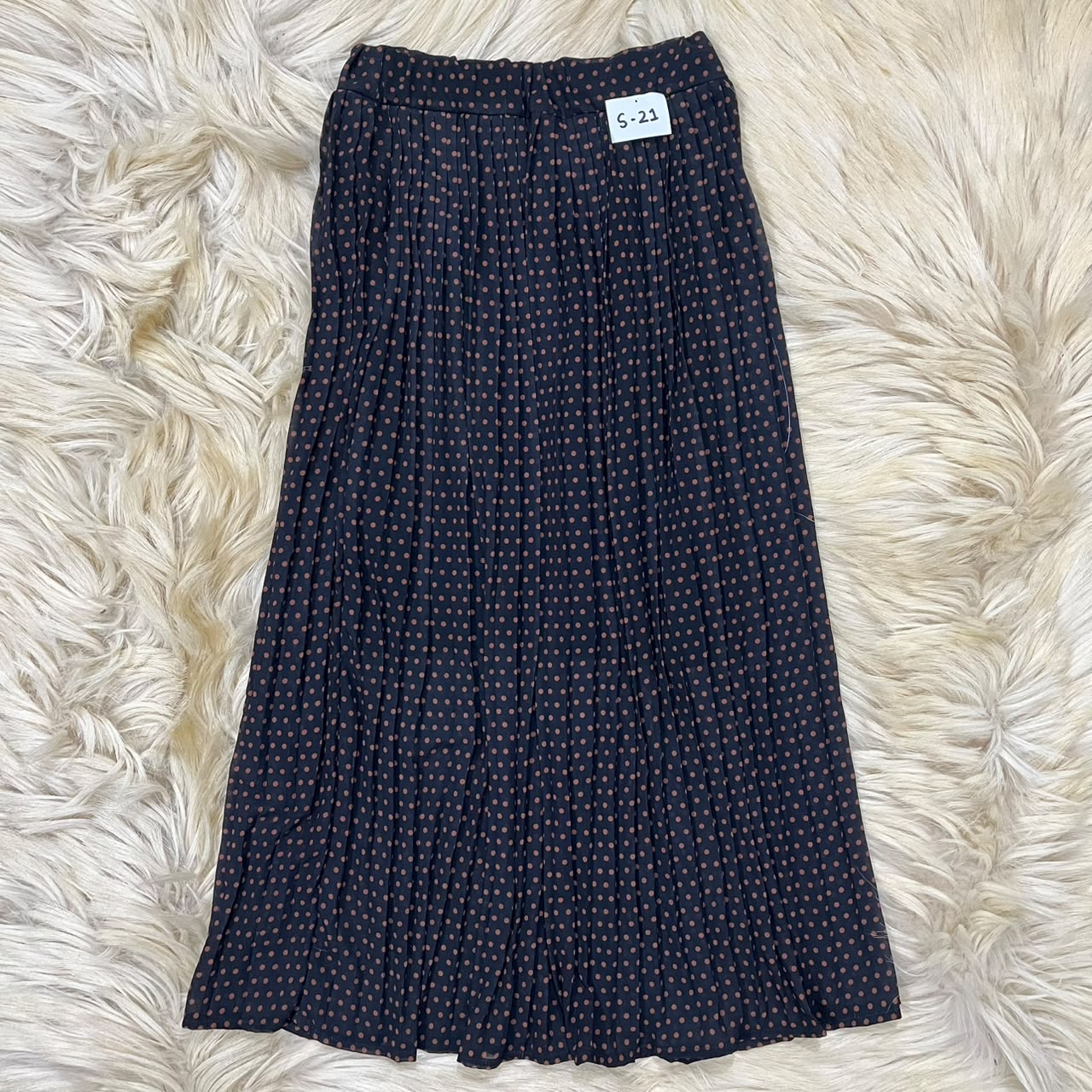 Trendy Polka Long Skirt