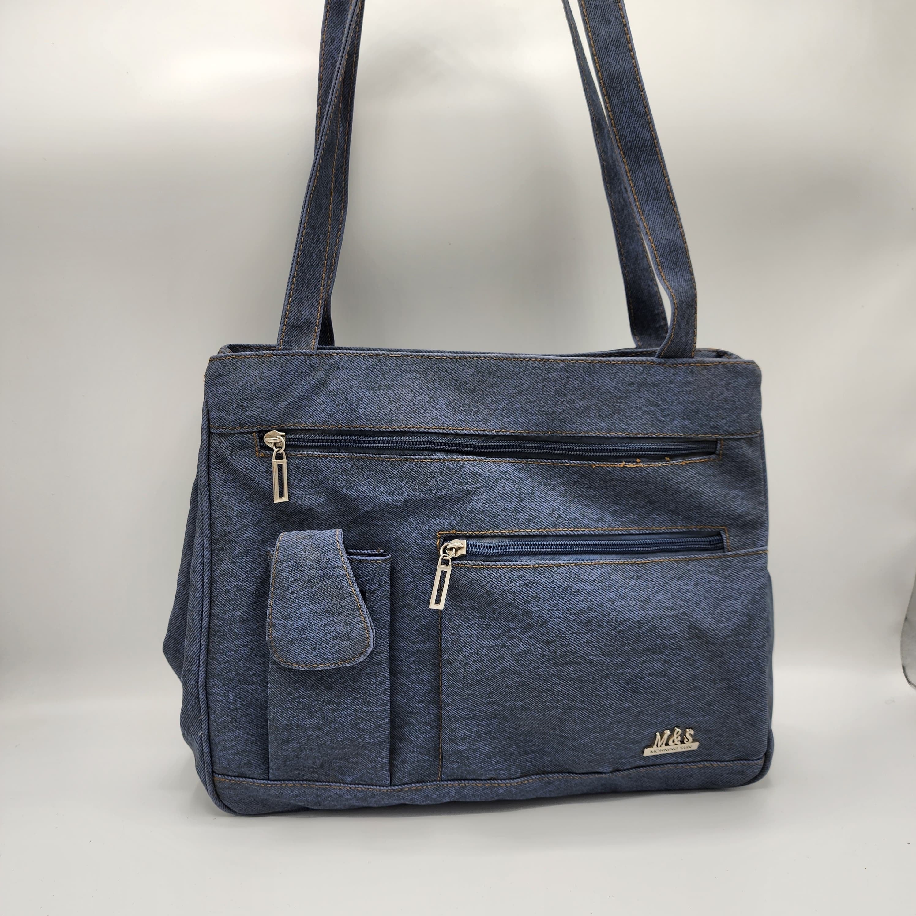Multi Pockets Blue Bag
