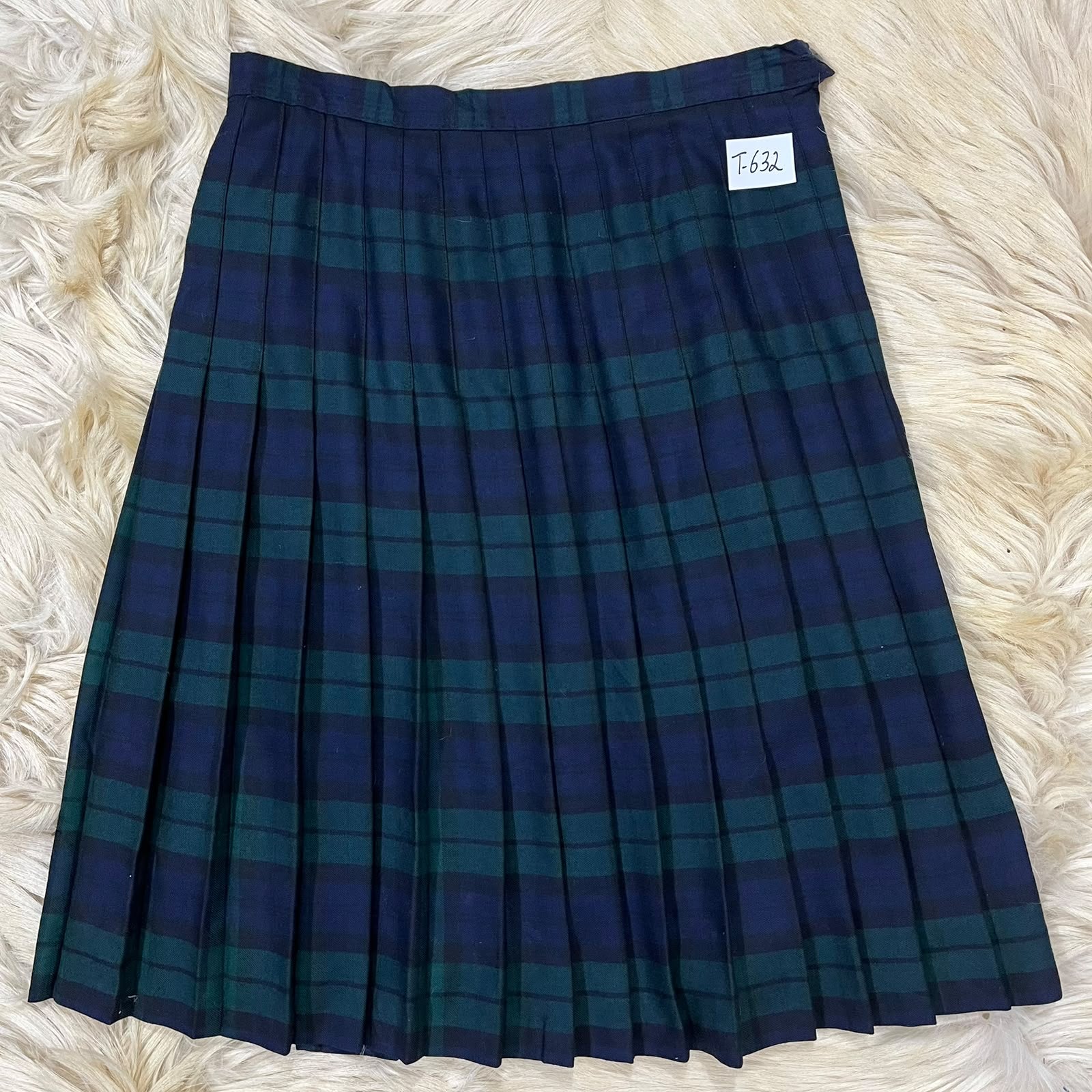Blue Checkered Skirt