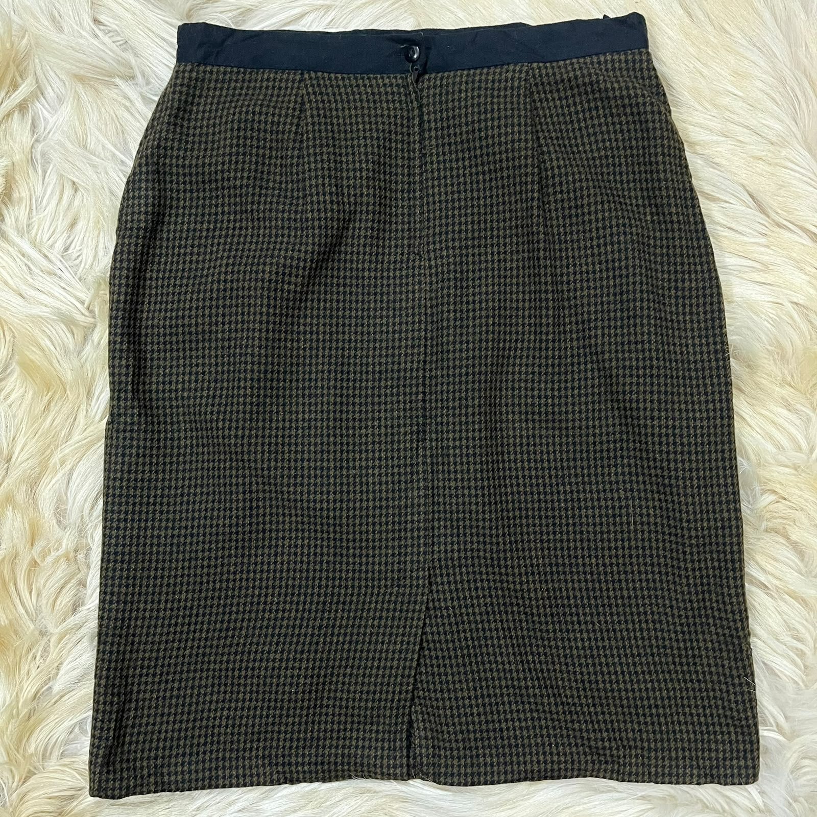 Olive Winter Midi Skirt