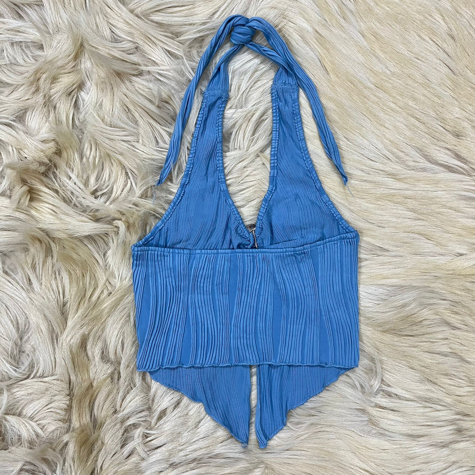 Blue Halter Top