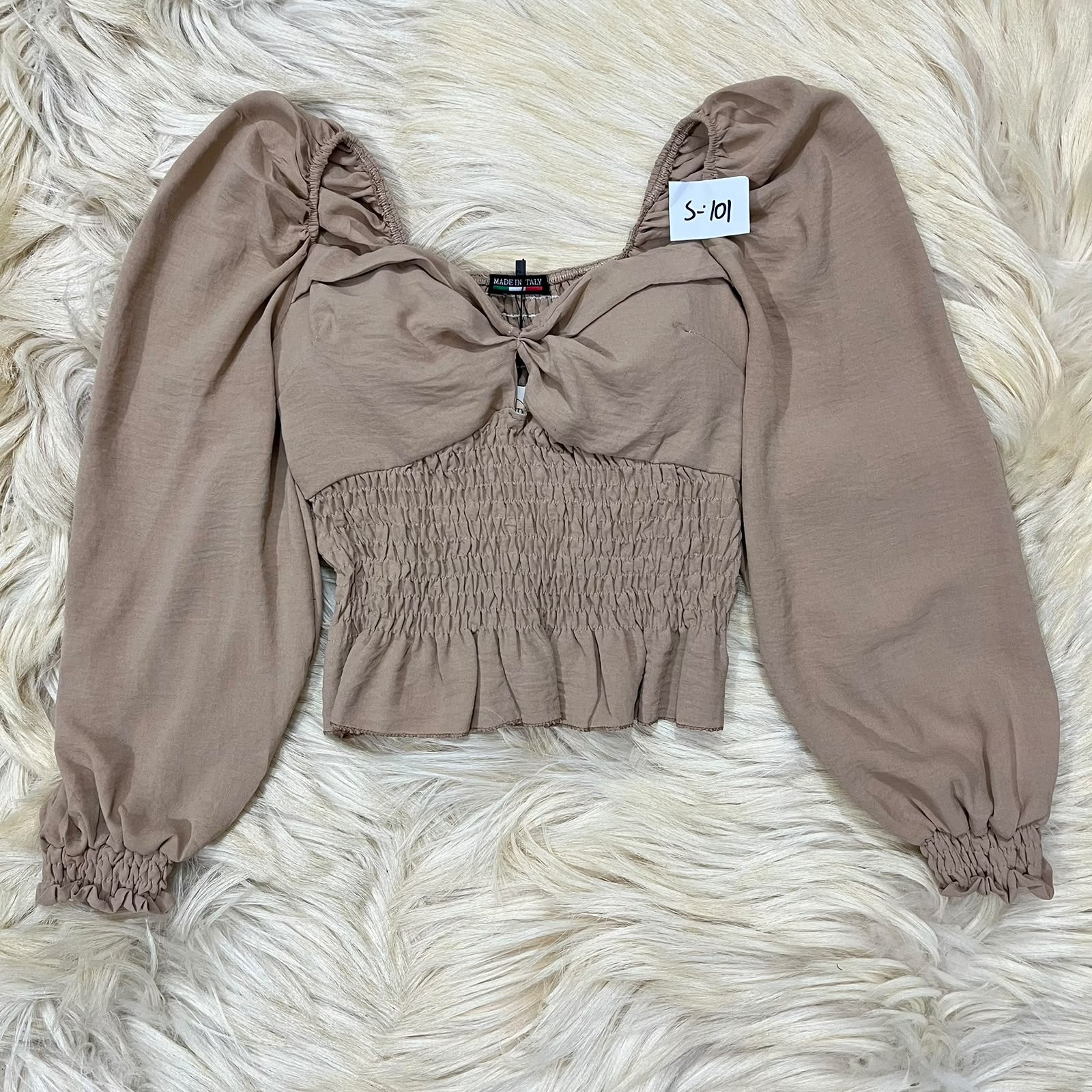 Beige Bold Top