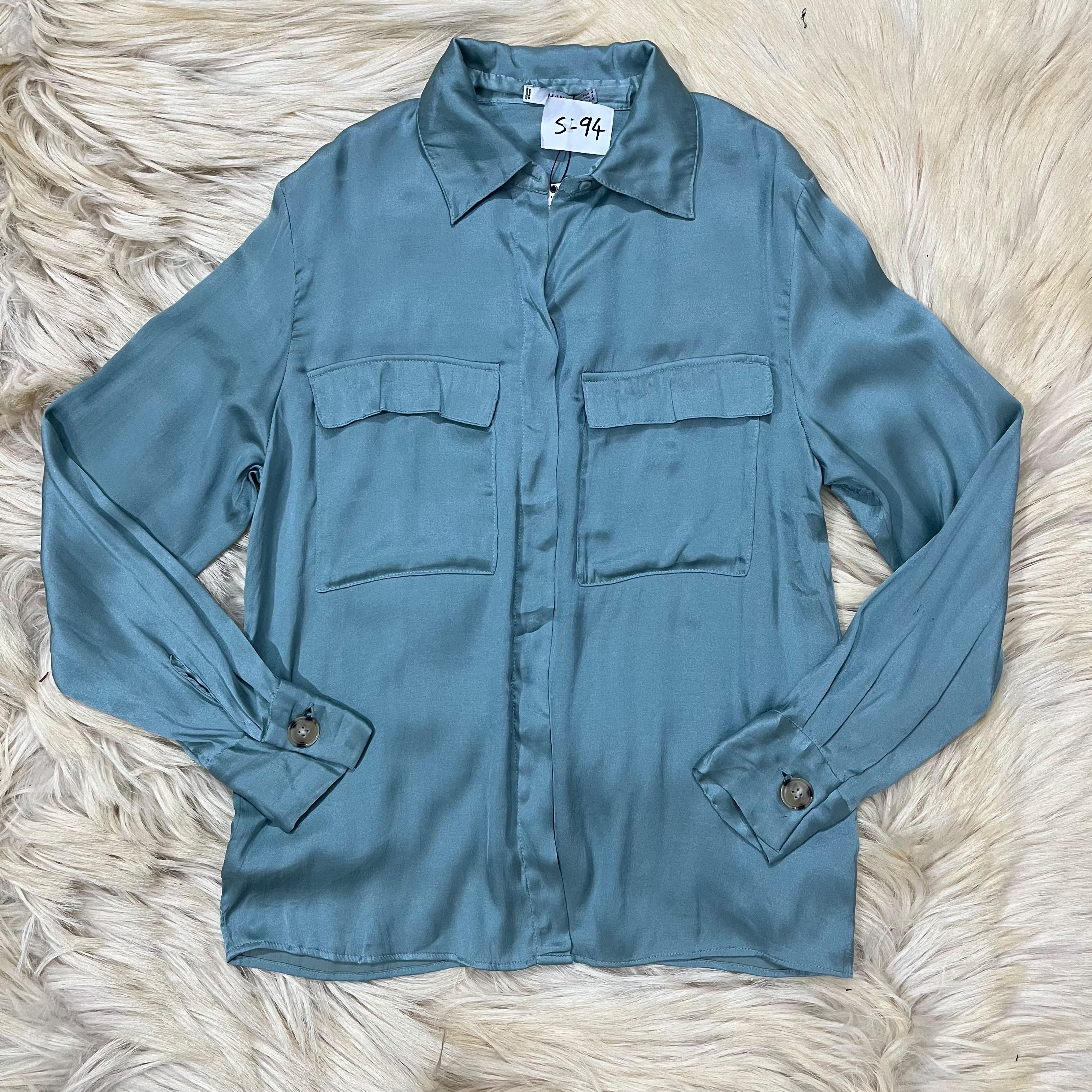 Silk Button Down Top