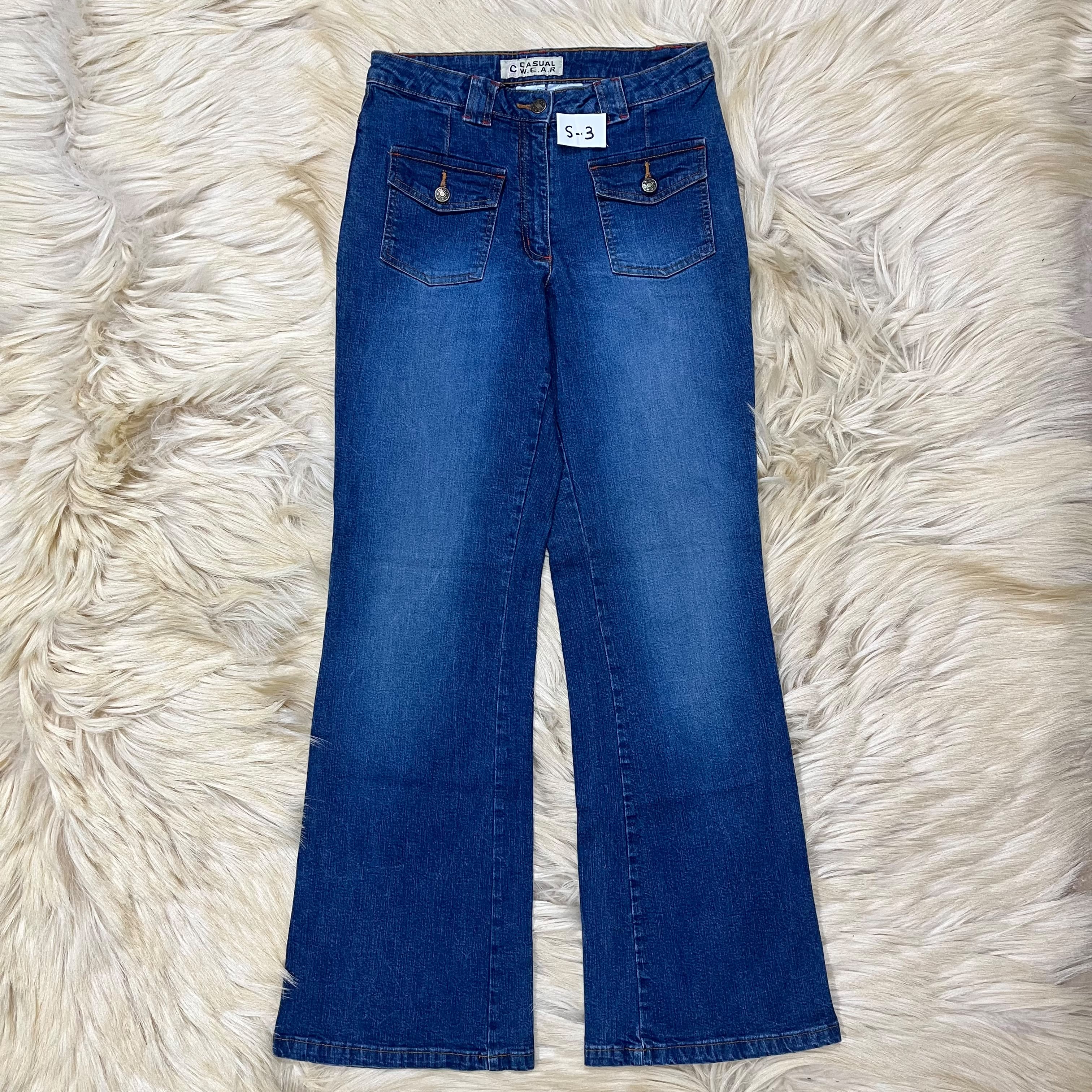 Cargo Style Denim Jeans