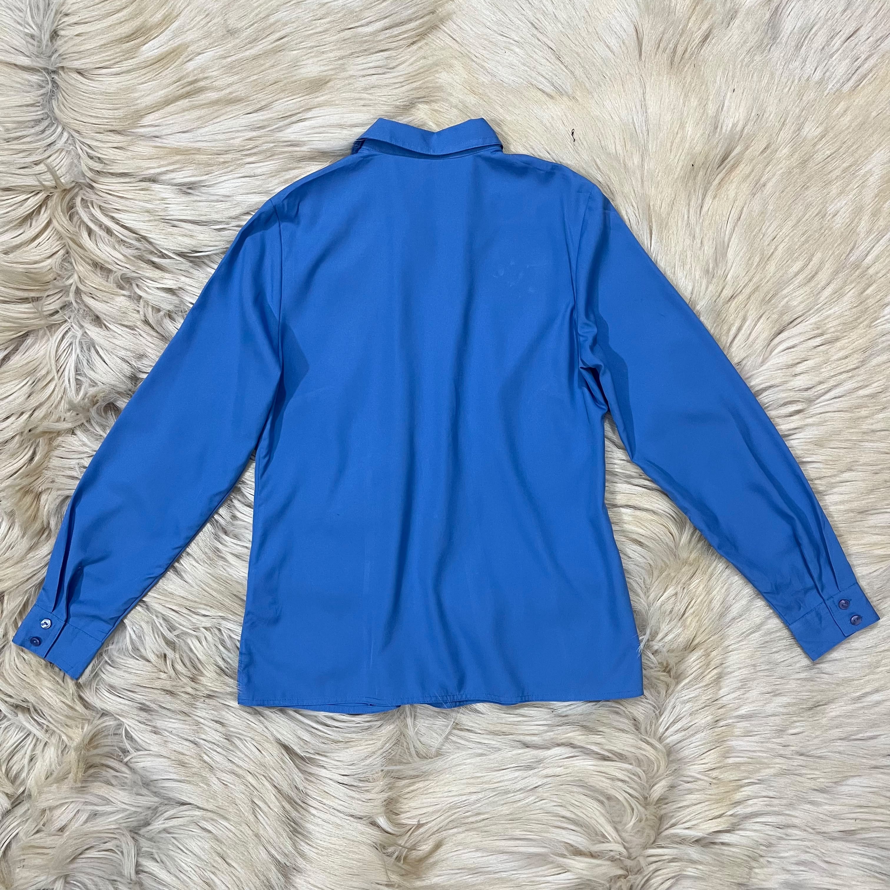 Blue Button Down Top