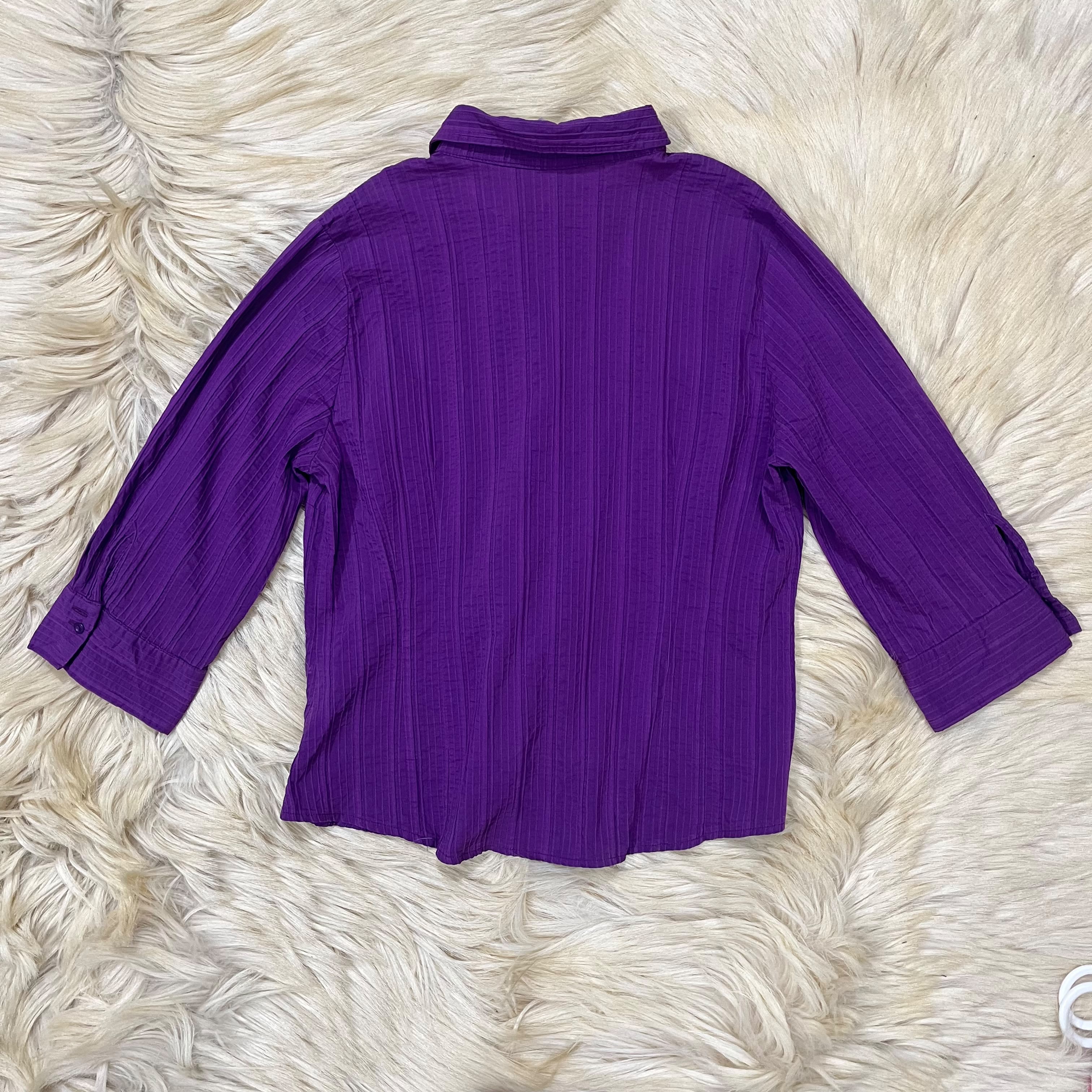 Purple Button Down Shirt