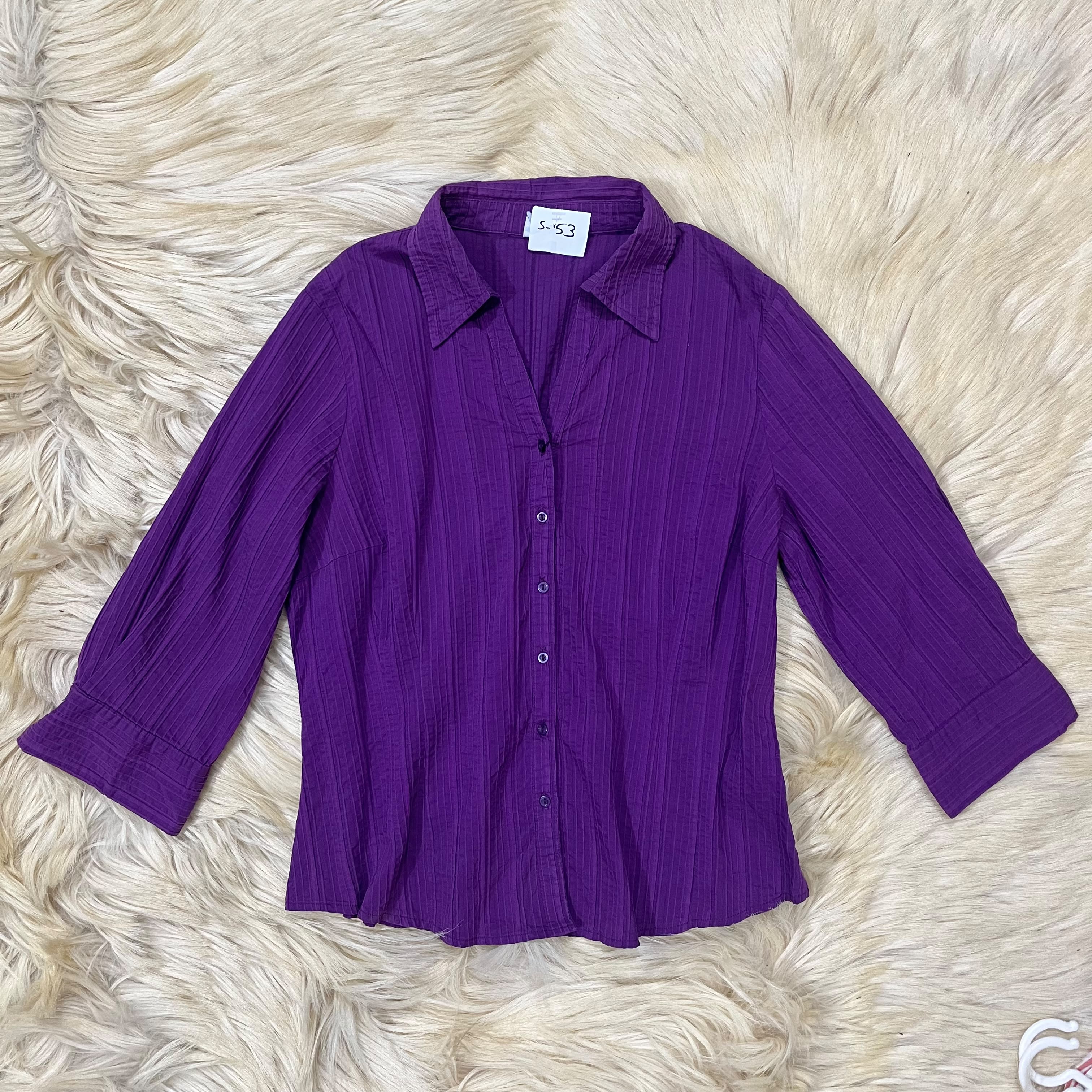 Purple Button Down Shirt