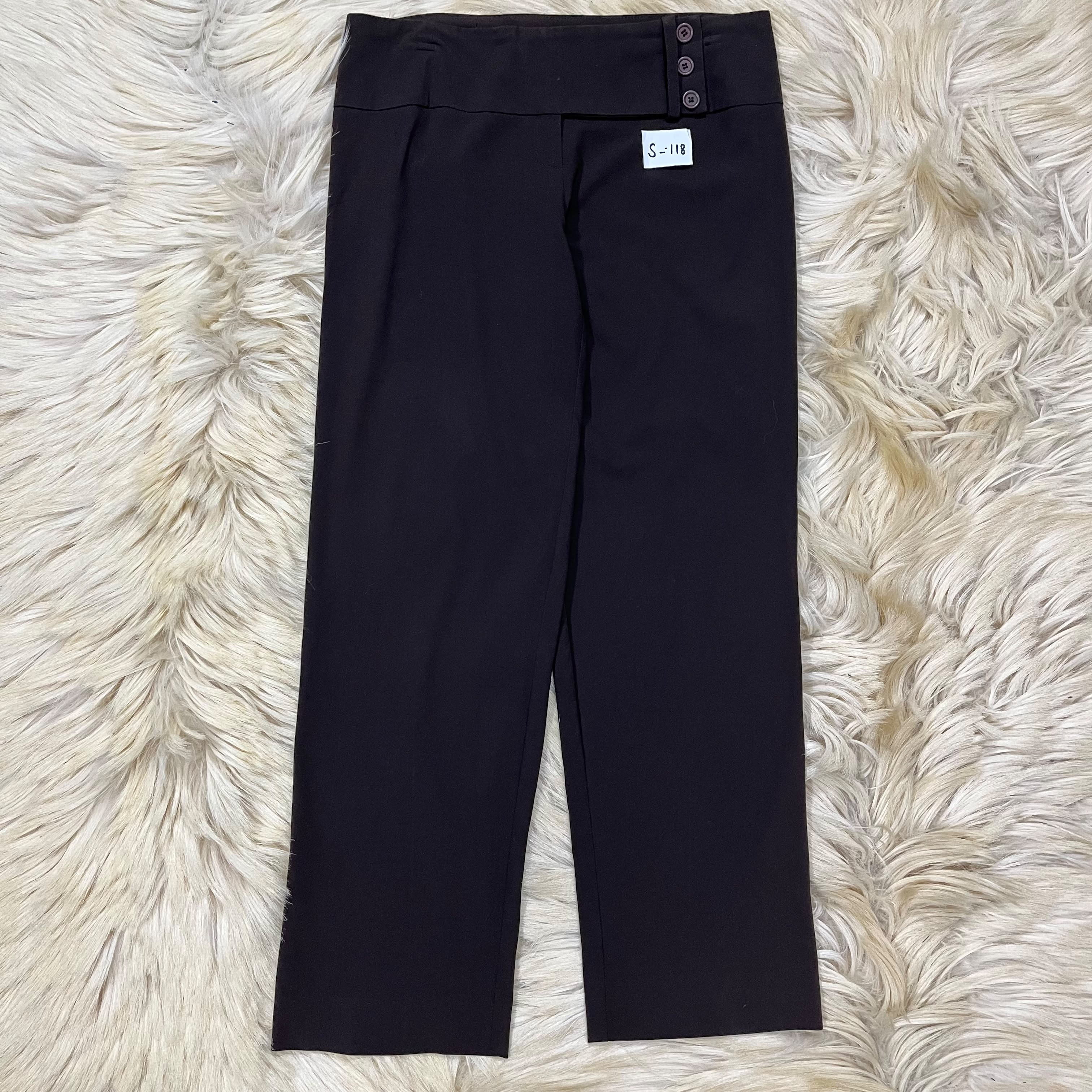 Brown Button Formal Pant