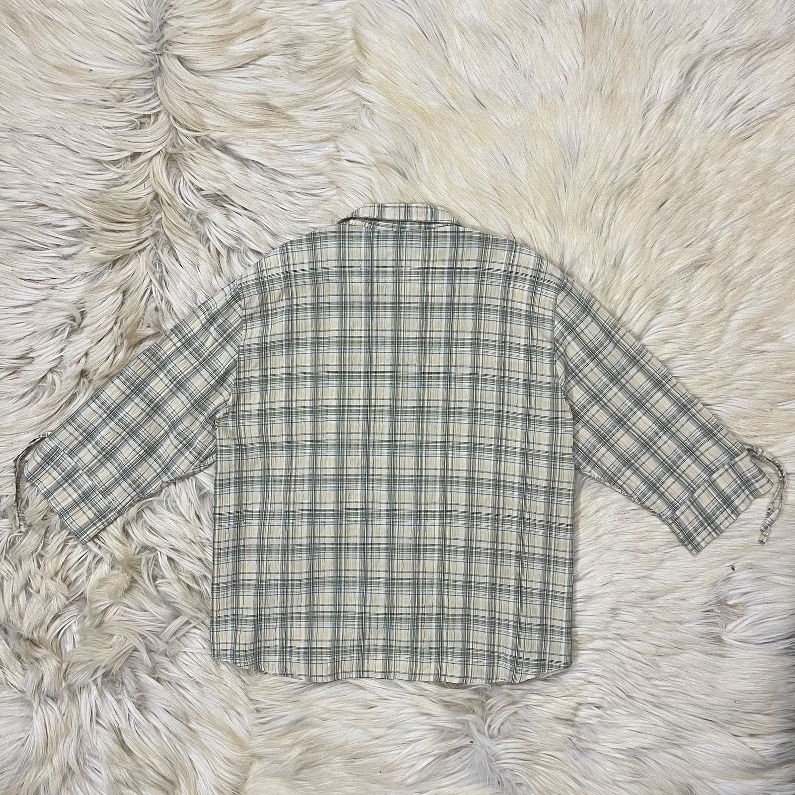 Lemon Checkered Button Down