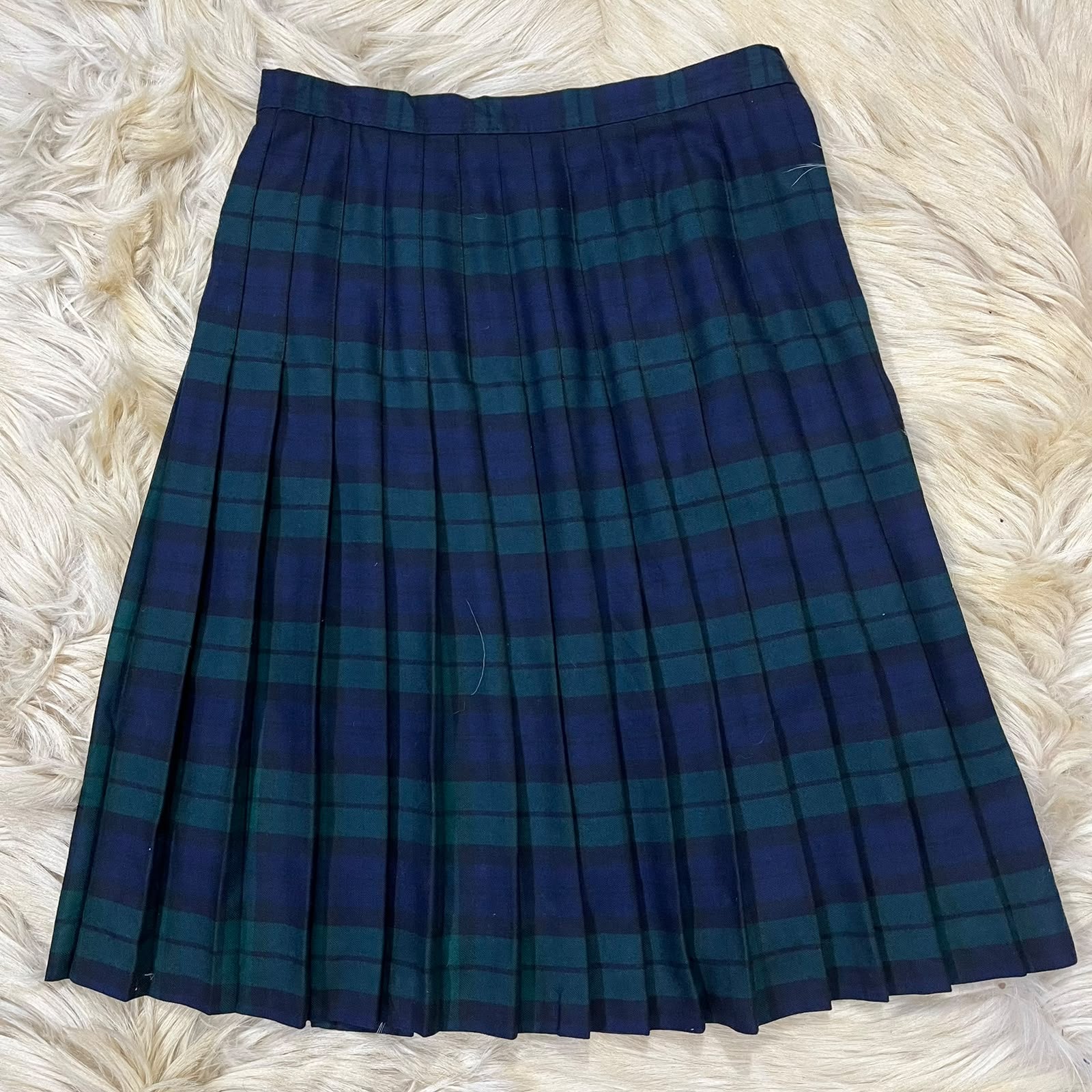 Blue Checkered Skirt