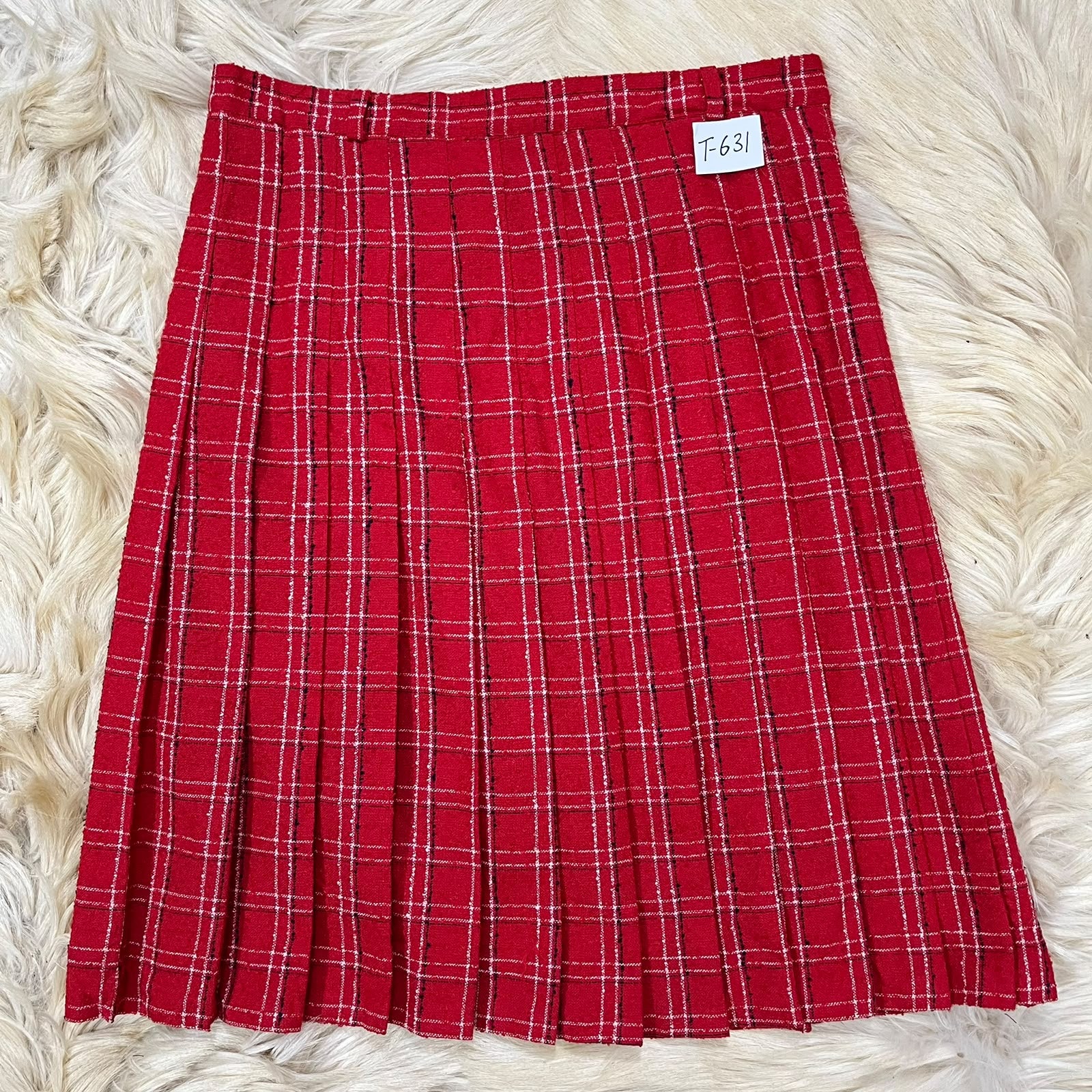 Red Checkered Skirt