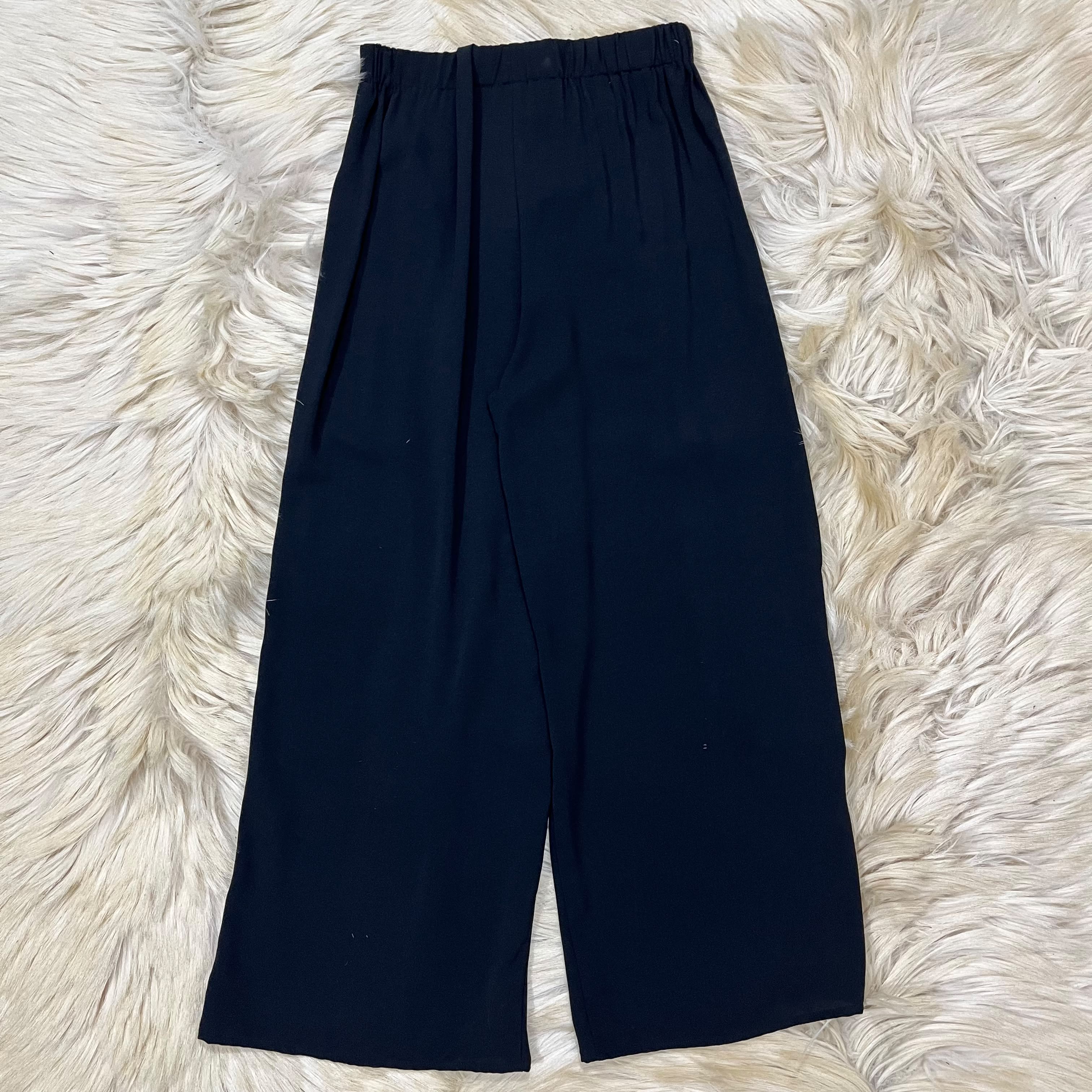 Double Layering Black Pants