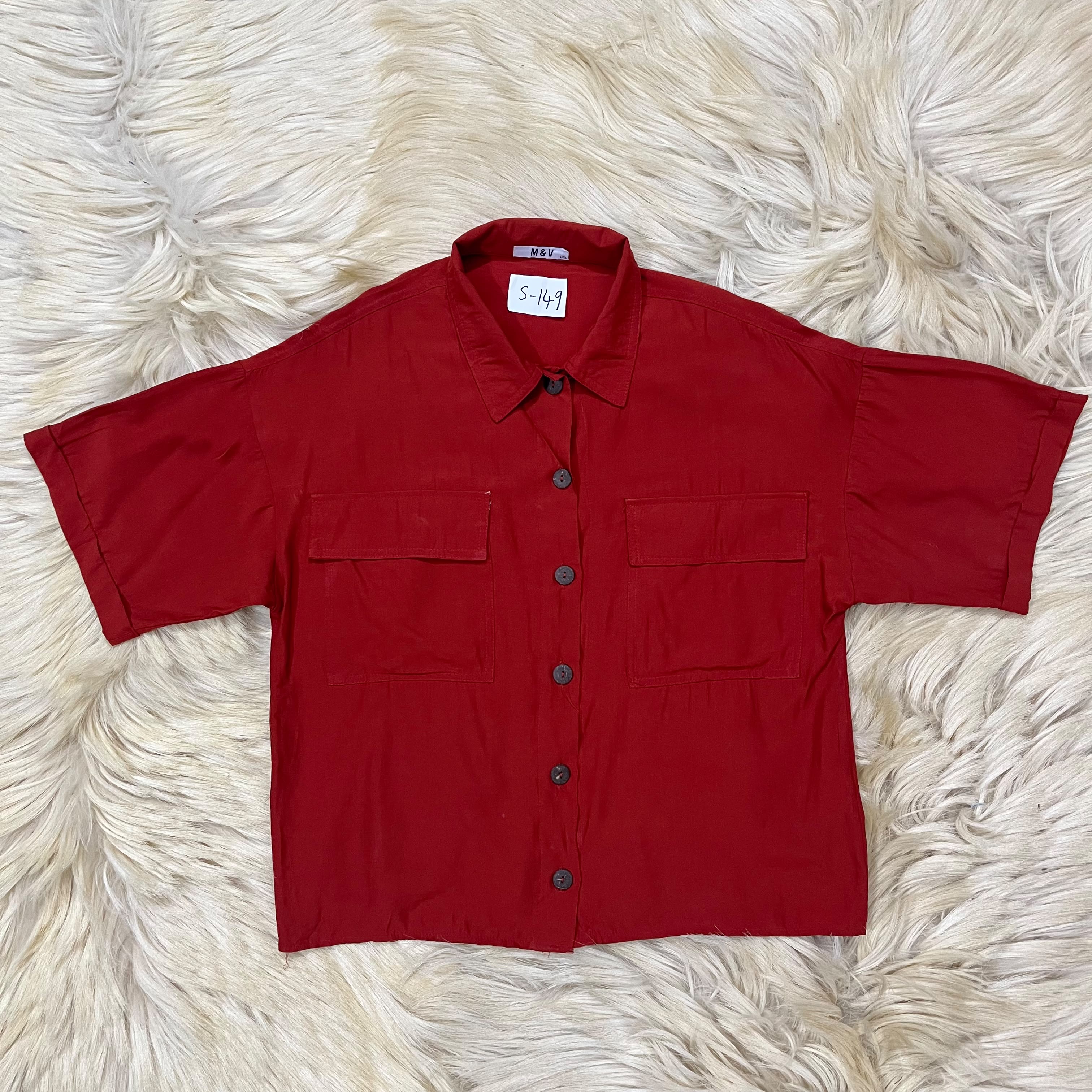 Cargo Baggy Button Down Shirt