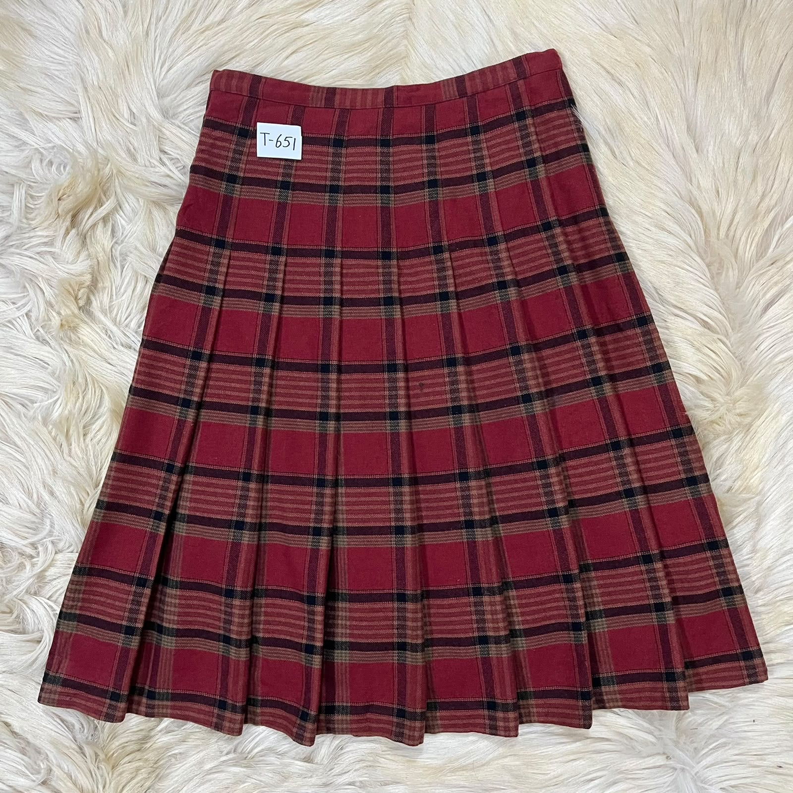 Carrot Red Winter Skirt