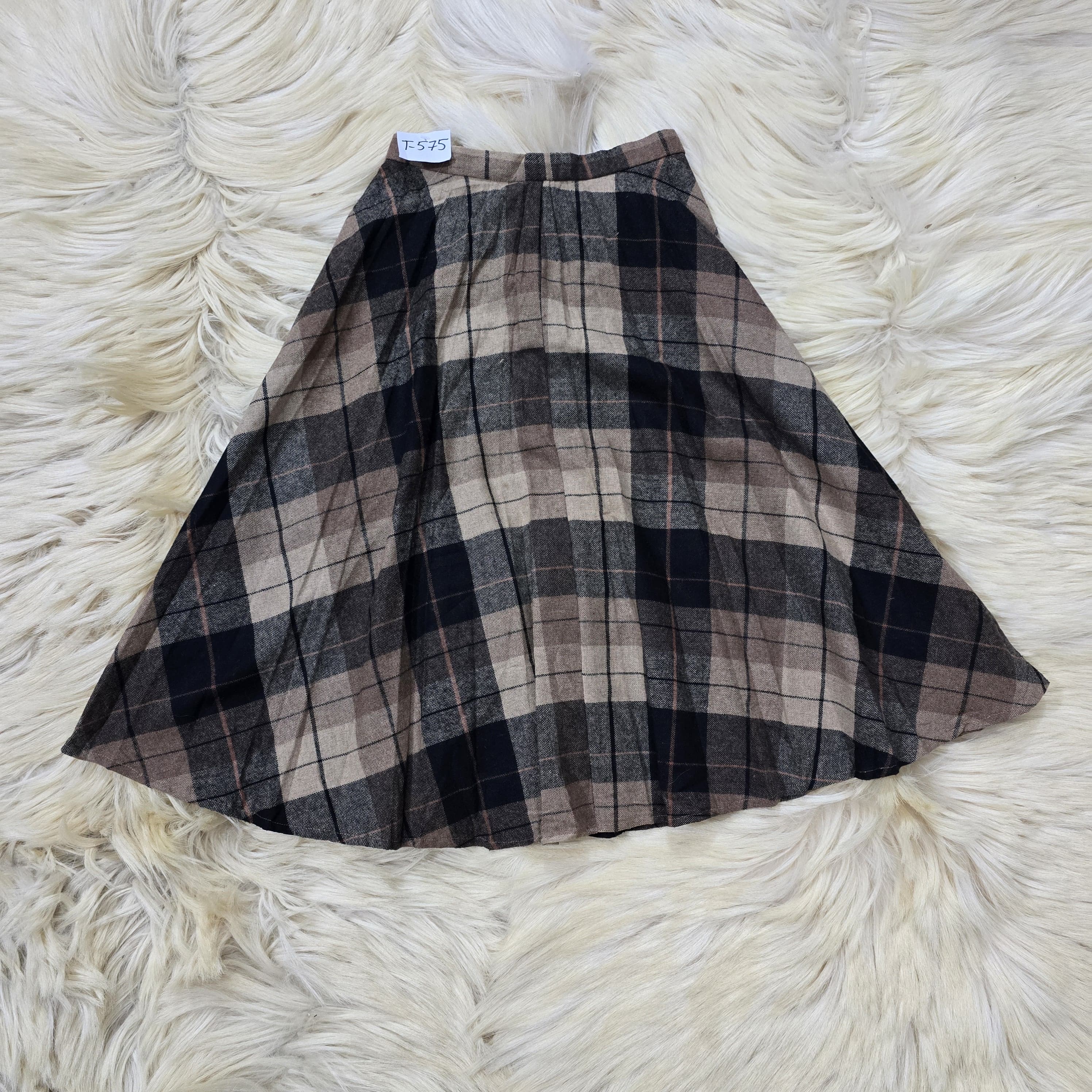 Crimson Check Skirt