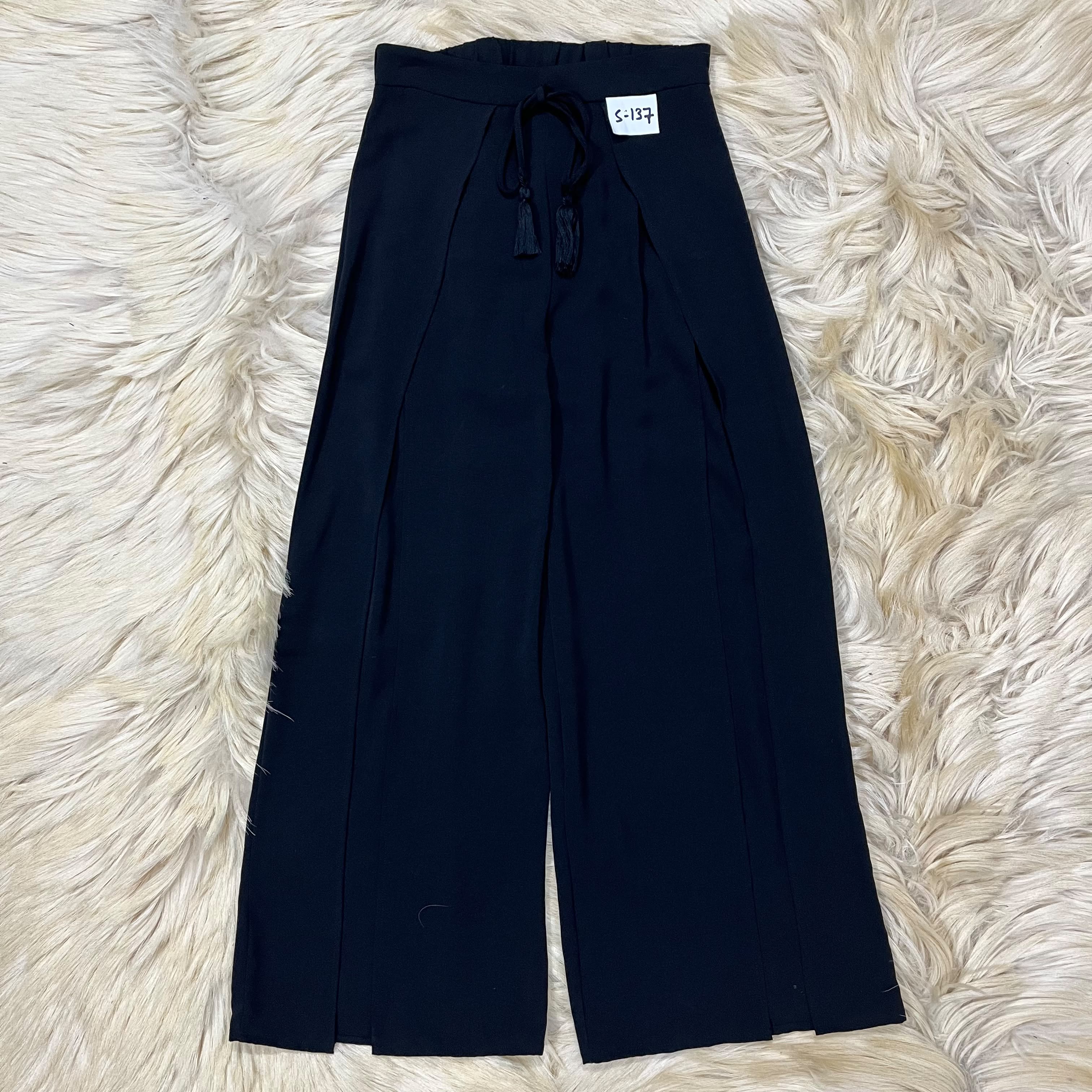 Double Layering Black Pants