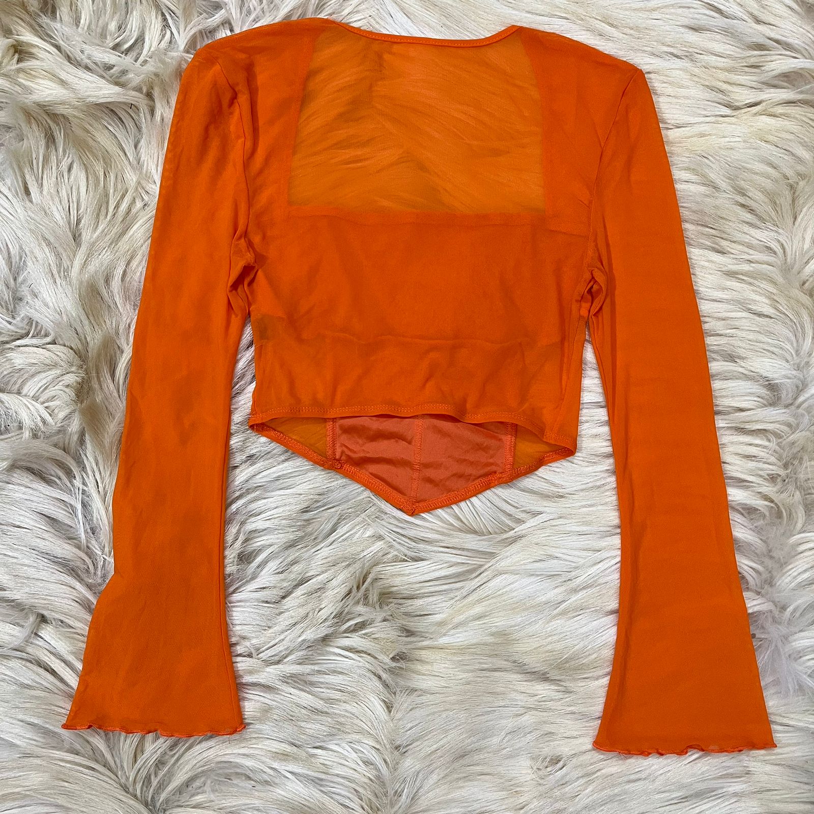 Mesh Orange Top