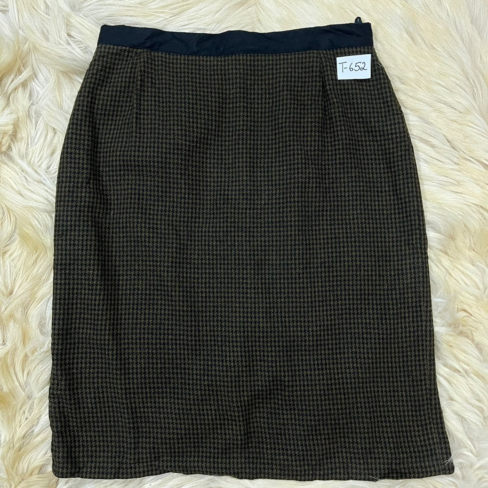 Olive Winter Midi Skirt