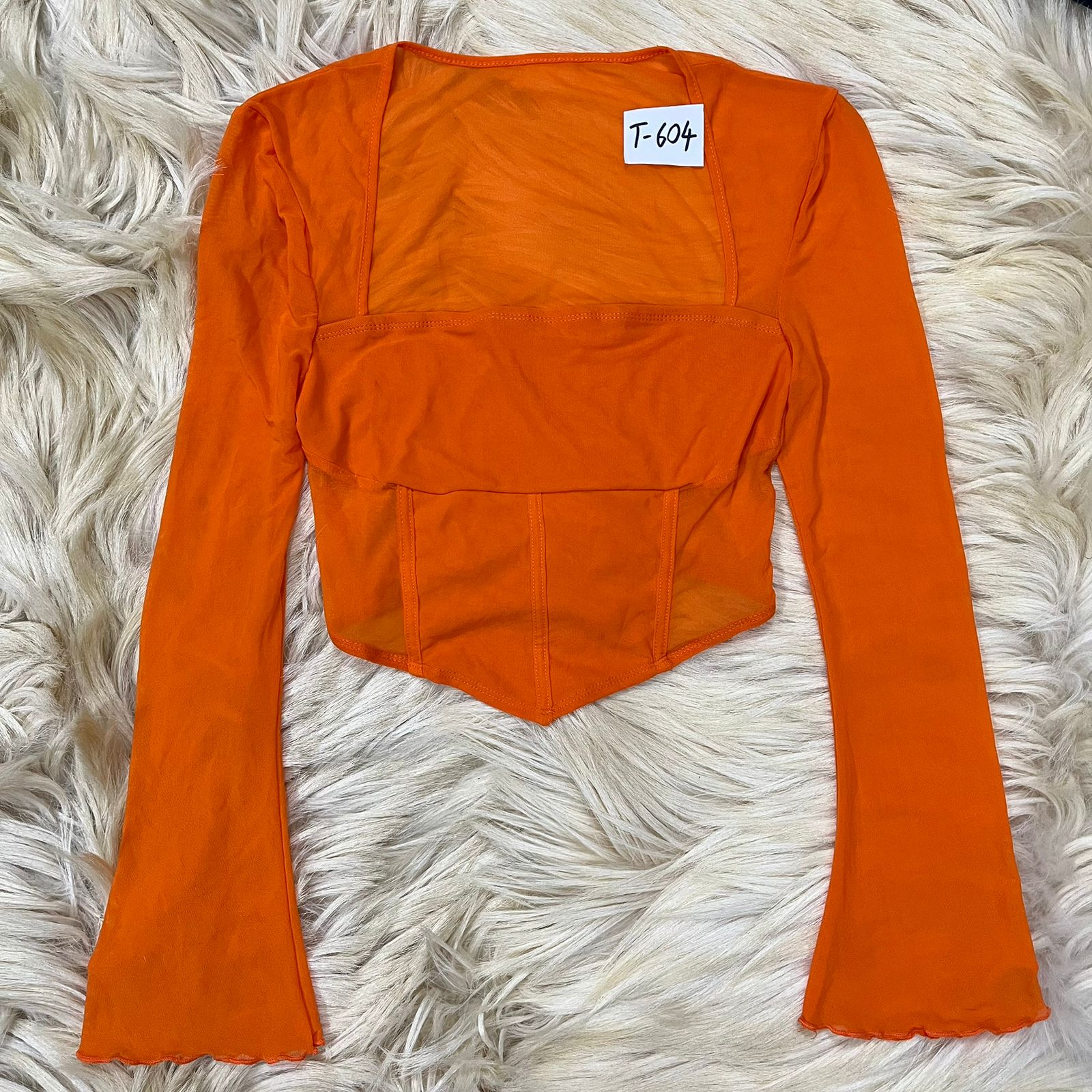 Mesh Orange Top